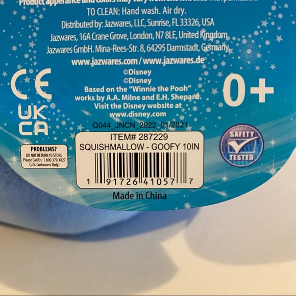 Disney Goofy Squishmallow 10” NWT - Picture 7 of 7